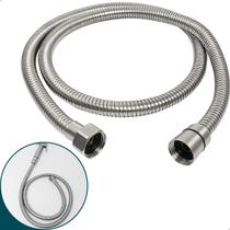 Mangueira Engate Flexível 1 Metro E 20cm Inox 304 Femea X Femea Rabicho 1/2 Para Chuveiro Ducha Higiênica Chuveirinho Banheiro Lavatório Salão Beleza
