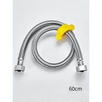 Mangueira Engate Flexível 60cm Aço Inoxidável Trançado Torneira Pias Sanitários