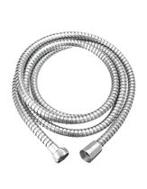 Mangueira Engate Flexível para Ducha Higiênica 1,20m Cromado Aço Inox Roscas de Metal