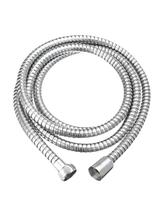 Mangueira Engate Flexível para Ducha Higiênica 1,20m Cromado Aço Inox Roscas de Metal