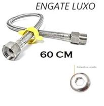 Mangueira Engate Flexível Trançado Em Aço Inox 60 Cm