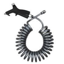 Mangueira Espiral 3,5m c/ Pistola Limpeza Cabine Preta