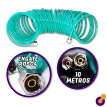 Mangueira Espiral de Ar Para Compressor - 10 Metros - Stels