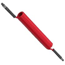 Mangueira espiral em poliuretano com conexão de nylon 1/4 de 8 mm 5 metros vermelha - mantova