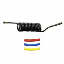 Mangueira espiral para freio a ar 5,5m macho m16 x fêmea m18 com kit termoretrátil cores - dni 8431