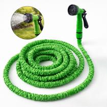 Mangueira Extensível 30m com Esguicho 7 Jatos Retrátil, Leve e Resistente em Tecido Oxford para Jardim, Lavagem de Carro e Limpeza