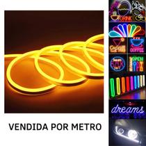 Mangueira Fita LED Neon Flex 12V Laranja Ambar Metro IP67 - Jikatec