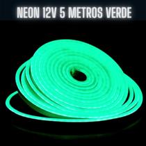 Mangueira Fita LED Neon Flex 12V Verde 5 Metros IP67 Mangueira Fita LED Neon Flex 12V Verde 5 Metros IP67