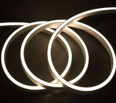 Mangueira Fita LED Neon Flex Branco Quente 3500K 220V Metro
