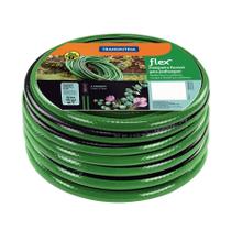 Mangueira Flex para Jardim Tramontina Verde com Faixa Preta em PVC 4 Camadas 25 m