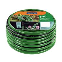 Mangueira Flex para Jardim Tramontina Verde com Faixa Preta em PVC 4 Camadas 30 m
