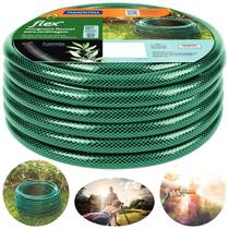 Mangueira Flex Tramontina 50 Metros Verde em PVC 3 Camadas Especial Flexível Para Jardim Irrigação Mangueira Flex Tramontina 50 Metros Verde em PVC 3 Camadas Especial Flexível Para Jardim Irrigação