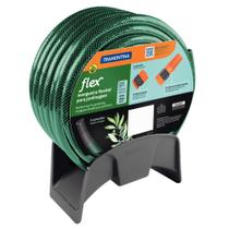 Mangueira Flex Verde em PVC 3 Camadas 15 m com Engate Esguicho e Suporte - Tramontina