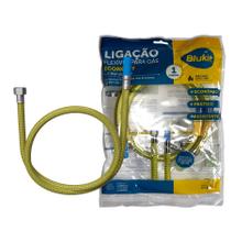 Mangueira Flexível Blukit Economy Rosca Fêmea 1/2" x 3/8" Espigão para Gás de 100 cm - 182537