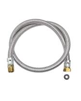 Mangueira Flexível de Aço para fogão a Gás 1/2 Macho Fêmea1,5 metros