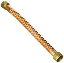 Mangueira flexível de água LASCO 10-1351 de cobre corrugado 30cm Mangueira flexível de água LASCO 10-1351 de cobre corrugado 30cm