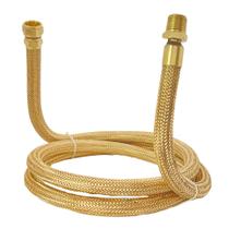 Mangueira Flexível de Gás 1/2 com Malha de Latão - 1 Metro