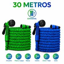 Mangueira Flexível Expansível 30m com Bico Regulável - Alta Pressão para Jardim - Pistola de Água