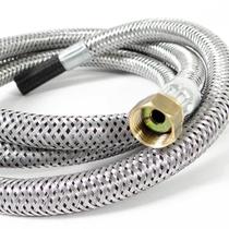 Mangueira Flexível Gás 2m Nitrílica Aço Inox Segura Anti-Vazamento