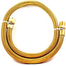 Mangueira Flexível Gás 80cm 1/2 Mxf Malha Latão Int Cobre