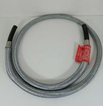 Mangueira Flexível Para Gás Malha Aço 1,0m Duas Abraçadeiras Mangueira Flexível Para Gás Malha Aço 1,0m Duas Abraçadeiras