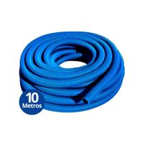 Mangueira Flexível Para Limpeza De Piscinas 10 Metros Cor Azul