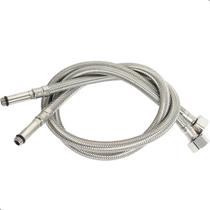 Mangueira Flexível Para Misturador Monocomando 70cm Engate Trançado Aço Inox 304 Par Rabicho Agua Quente Fria Banheiro Cozinha Mangueira Flexível Para Misturador Monocomando 70cm Engate Trançado Aço Inox 304 Par Rabicho Agua Quente Fria Banheiro Cozinha