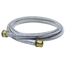 Mangueira Flexível Prata 80cm Rosca 1/2 Mxf Gás Glp Gn