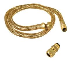 Mangueira Flexível Tombak Cobre Gás Fogão Cooktop 100cm + Adaptador Jackwal