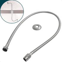 Mangueira Flexível Trançado 1m Inox Engate Macho Femea 100cm Entrada 1/2 Agua Quente Fria Caixa Acoplada Vaso Sanitário Mangueira Flexível Trançado 1m Inox Engate Macho Femea 100cm Entrada 1/2 Agua Quente Fria Caixa Acoplada Vaso Sanitário