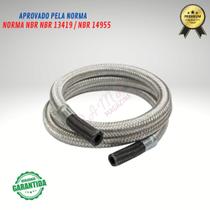 Mangueira Gás Encanado Flexível Trançada P/ Fogão 2,00m Mangueira Gás Encanado Flexível Trançada P/ Fogão 2,00m