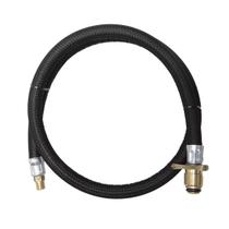 Mangueira Gás Encanado P-45 7/16 1m Flexível: Segurança Reforçada Profissional para Fogão e Forno, Previne Vazamentos Cozinha.