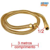 Mangueira Gás Flexível 3 Metros 1/2" - FG123000 - Hidroshop