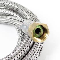 Mangueira Gás Flexível Nitrílica Zincada M/F 2,5m Reforçada Segura Antivazamento Baixa Pressão Fogão Cooktop Aquecedor Premium