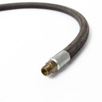 Mangueira Gás Flexível Pig Tail 50cm 1/8 NPTM 1/4 SAE - Reforçada, Metal Latão, Antivazamento, Para Fogão/Aquecedor