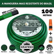 Mangueira GrafenoFlex Verde 100m - Resistente e Flexível