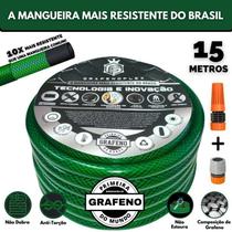 Mangueira GrafenoFlex Verde - Resistente e Flexível - 15m
