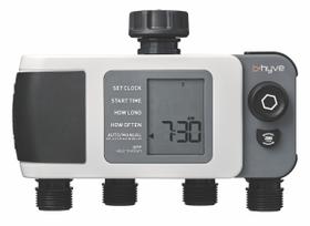 Mangueira inteligente Timer Orbit B-hyve XD de 4 portas à prova d'água Mangueira inteligente Timer Orbit B-hyve XD de 4 portas à prova d'água