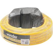 Mangueira Jardim 1/2 Amarela Super Flexível Suporte Vonder