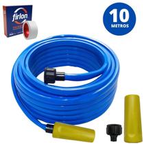 Mangueira Jardim 10M Metros Reforçada Chata Antitorção + - Ledmang