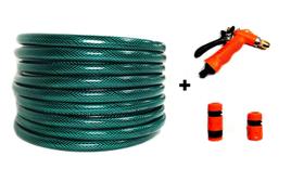 Mangueira Jardim 20m Trançada Reforçada kit Engate + Esguicho Hidro Mangueira Jardim 20m Trançada Reforçada kit Engate + Esguicho Hidro