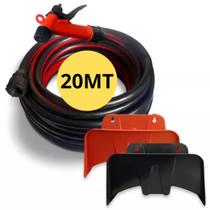 Mangueira jardim 20mts reforçada trançada 7/16 com suporte Mangueira jardim 20mts reforçada trançada 7/16 com suporte