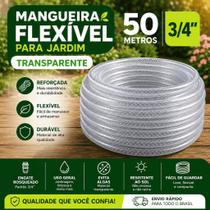 Mangueira Jardim 50 Metros Trançada Reforçada Flexível Anti Dobra Irrigação Quintal Mangueira Jardim 50 Metros Trançada Reforçada Flexível Anti Dobra Irrigação Quintal