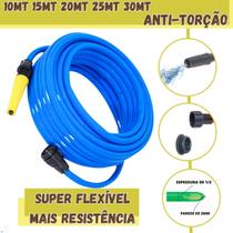 Mangueira jardim flexivel reforçada antitorção não dobra alta resistencia 10 15 20 25 30 metros