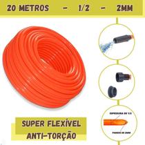 Mangueira Jardim Super Flexível Multiuso 20 Mt Antitorção 2m