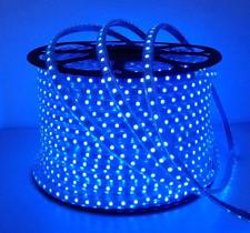 Mangueira Led AZUL 5050 Chata 5.0W/5. 35W/m. 20 metro, 110v ou 220v + Conector