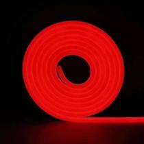 Mangueira Led Neon Flexível 12V 5 metros VERMELHO Alto Brilho Decoração Gamer PC Letreiros Luminosos - k1mstore