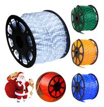 Mangueira Led Redonda 100m Decoração Externo Natal Luz Vermelho