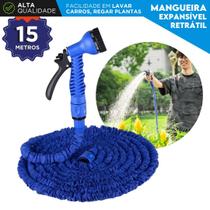 Mangueira Mágica 15m Extensível Retrátil 7 Jatos Alta Pressão Para Jardim e Lavagem de Carro NL Mangueira Mágica 15m Extensível Retrátil 7 Jatos Alta Pressão Para Jardim e Lavagem de Carro NL
