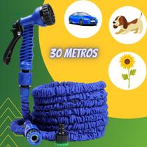 Mangueira Mágica Azul Flexível Retrátil Elástica Expansível Com 30 Metros Mangueira Mágica Azul Flexível Retrátil Elástica Expansível Com 30 Metros